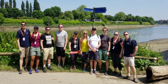 charity walk for sepsis CP2
