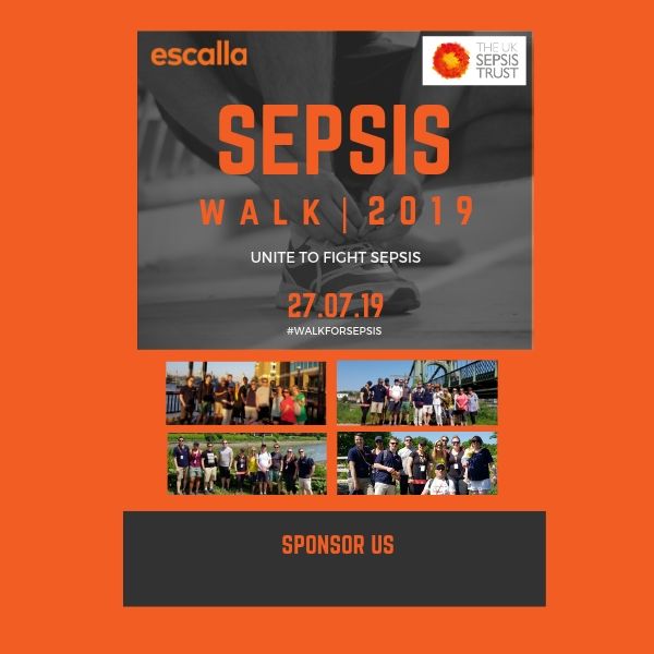 Sepsis Walk 2019 sponsor poster