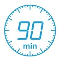 90 minute countdown clock