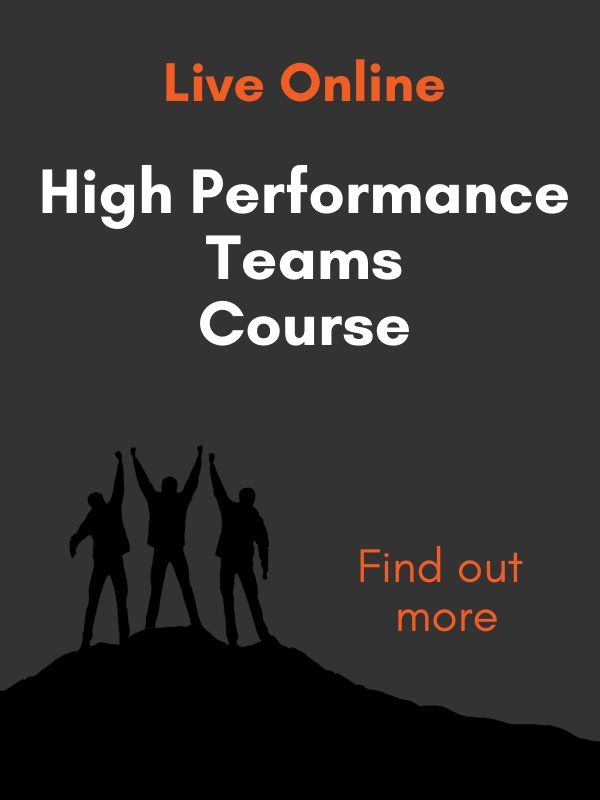 high performance teams course advert