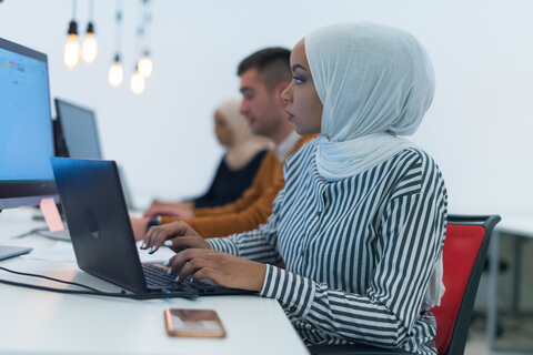 Working at a Computer