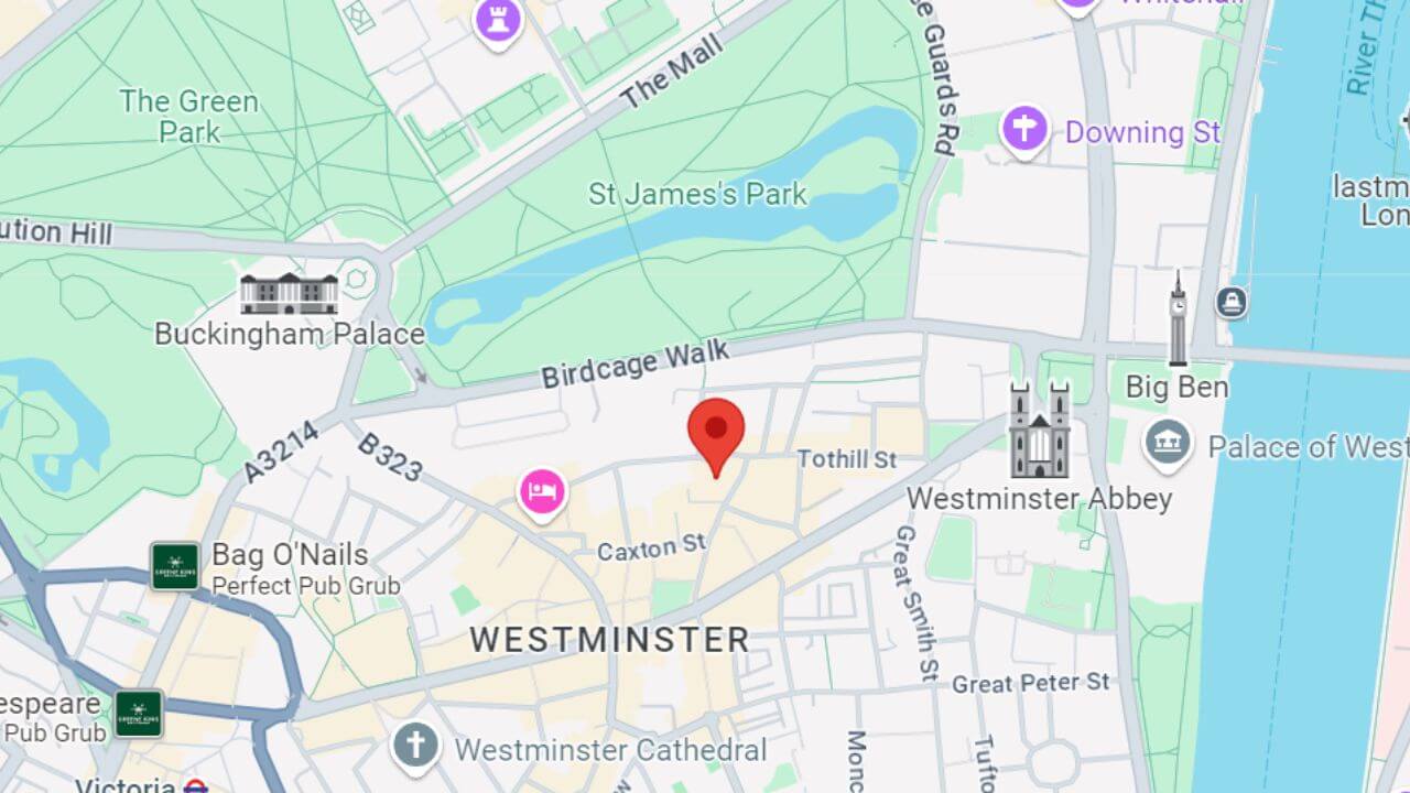 St. James Park map St. James Park map